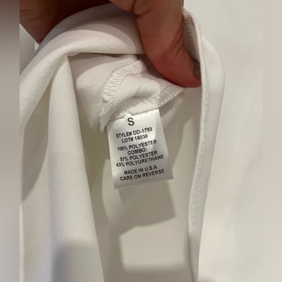 Intermix Blouse with leather collar and cuff sleeves - Picture 2 of 5